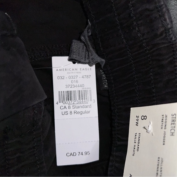 American Eagle Jegging Jogger in Black Size 8 Regular New with tags - Picture 10 of 14